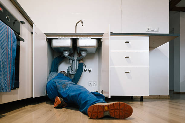 Professional Drain Cleaning technician working in Brownsville, OH